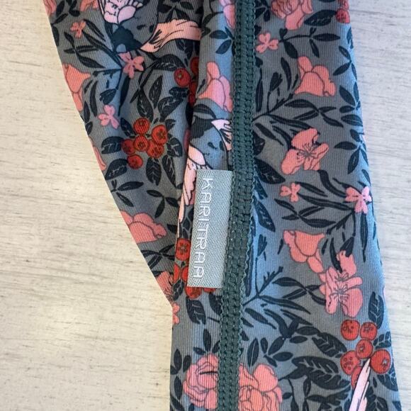 Kari Traa Women's Fryd Baselayer Bottoms Thermal Pants Murk Pattern Large - Picture 6 of 10